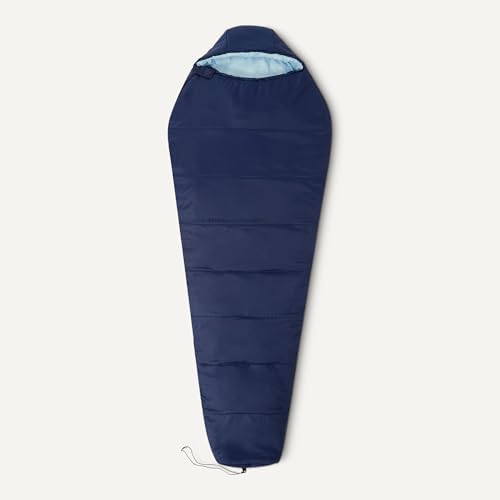 Amazon Basics Sleeping Bags for Adults, Camping Essentials, 3 Season Warm & Cool Weather