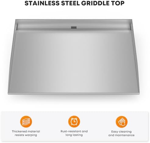 Stanbroil 22 Inch Stainless Steel Replacement Griddle Top for Blackstone