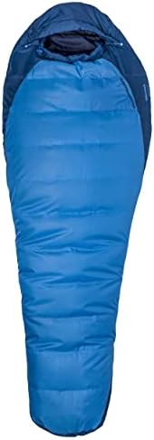 Marmot Men's Trestles 15° Sleeping Bag | Insulated, Water-Resistant, Left-Zip, Cobalt Blue/Blue Night, Long