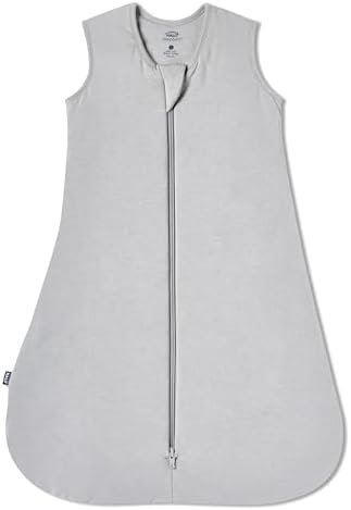HALO SuperSoft Bamboo Wearable Blanket 1.5 TOG – Buttery Soft, Plush Baby Sleep Sack for Newborns, Infants & Toddlers, Hip-Healthy Design, Machine Washable, 0 – 6 Months, Small, Storm Grey