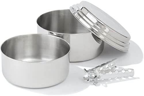 MSR Alpine 2 Stainless Steel Camping Pot Set