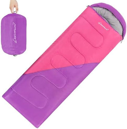 Clostnature Lightweight Camping Sleeping Bag for Adults and Kids(3/4.2LB)
