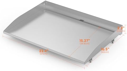Stanbroil 22 Inch Stainless Steel Replacement Griddle Top for Blackstone