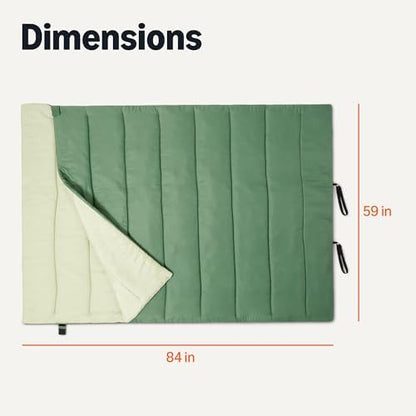 Amazon Basics Sleeping Bags for Adults, Camping Essentials, 3 Season Warm & Cool Weather