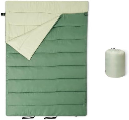 Amazon Basics Sleeping Bags for Adults, Camping Essentials, 3 Season Warm & Cool Weather