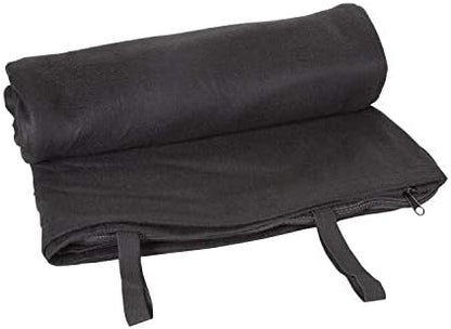 Stansport Fleece Sleeping Bag - Black (510-20), (32- X 75-Inch)