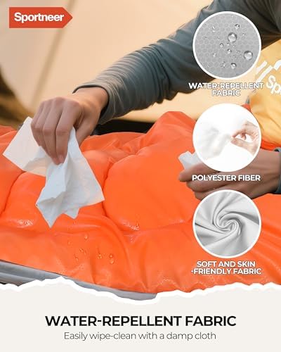 Sportneer Sleeping Bag, 3 Seasons Warm Cold Weather Sleeping Bags for Adults Kids Boys Girls with Compression Sack- Lightweight Camping Essentials Gear Accessories, Backpacking, Hiking