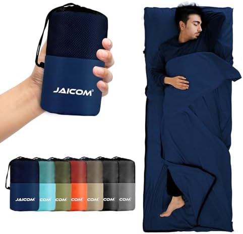 JAICOM Sleeping Bag Liner, Travel Sheets Ultralight Summer Sleeping Bag