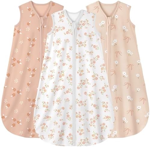 Yoofoss Baby Sleep Sack 12-18 Month 0.5TOG 100% Organic Cotton 2-Way Zipper