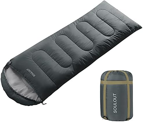 SOULOUT 3-4 Season Sleeping Bag for Adults & Teens - Camping