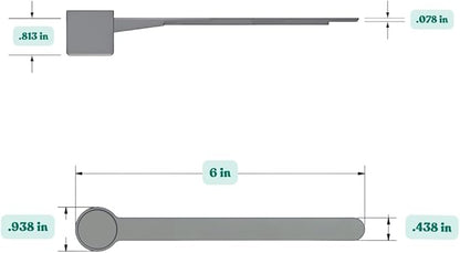 6.5 mL (6.5 CC) Long Handle Scoop for Measuring Coffee, Pet Food, Grains, Protein, Spices and Other Dry Goods (Pack of 1)