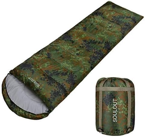 SOULOUT 3-4 Season Sleeping Bag for Adults & Teens - Camping