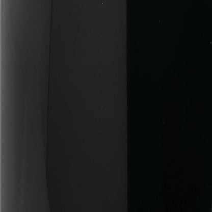 mDesign Small Metal 2.4 Gallon Trash Can Wastebasket Garbage Bin for Bathroom - Mini Slim Rubbish Waste Bin for Master or Guest Bath, Bedroom, Garage, Laundry Room, or Playroom, Black, Pack of 1