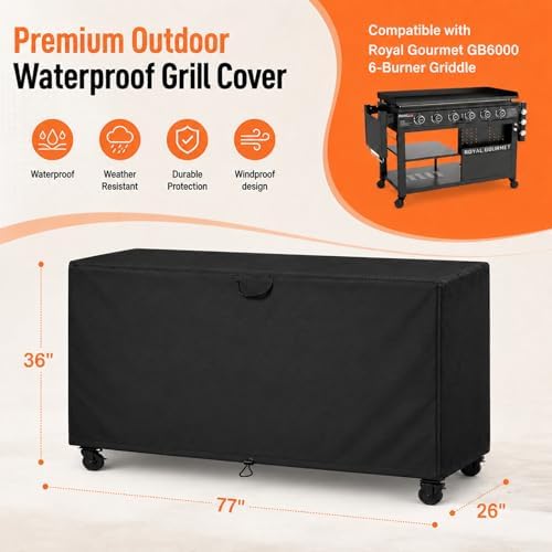 Griddle Cover for Royal Gourmet GB6000 Gas Propane Grill