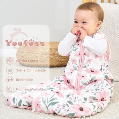 Yoofoss Baby Sleep Sack 18-24 Months Organic Cotton TOG 2.5 2-Way Zipper
