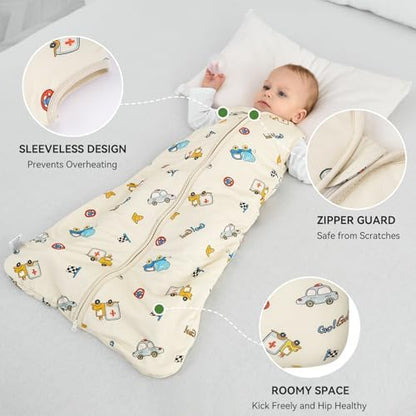 Yoofoss Baby Sleep Sack 12-18 Months Rayon Made from Bamboo 1.0 Tog