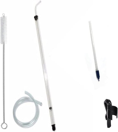 Fermtech Regular Deluxe Siphoning Kit, Regular Auto - Siphon, 24" Pro Wine Bottle Filler, Clamp and Tubing and 30" Brush.