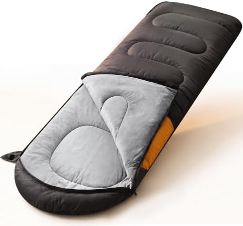 FARLAND Sleeping Bags for Adults Cold Weather & Camping, Fleece-Lined