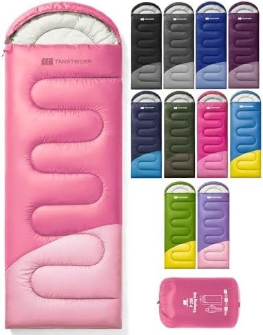 Sleeping Bags for Adults,Compact Lightweight Backpacking Sleeping Bag with Compression Sack for Youth, Camping Essentials Gearfor Hiking Travel Climbing Outdoor&Indoor Use