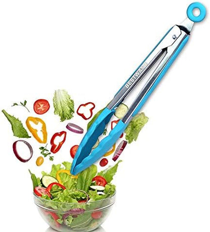 Kitchen Utensil Set - 11 Cooking Utensils - Colorful Silicone Kitchen Utensils - Nonstick Cookware with Spatula Set - Colored Best Kitchen Tools Kitchen Gadgets(Multi)