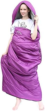 XL Size Upgraded Version of Camping Sleeping Bag 4 Seasons Warm and Cool, Lighter Weight, Adults and Children Can Use Waterproof Camping Bag, Travel and Outdoor Activities