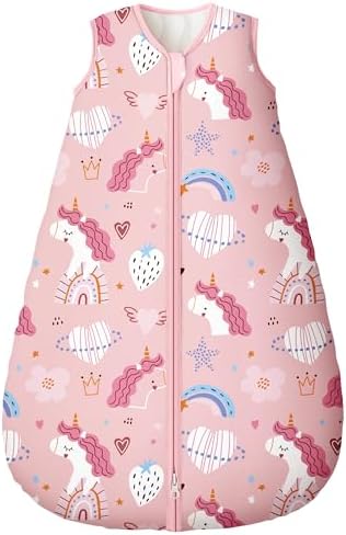 Yoofoss Baby Sleep Sack 12-18 Month 2.5TOG 100% Organic Cotton 2-Way Zipper
