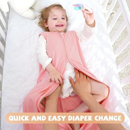 Yoofoss Baby Sleep Sack 24-36 Month 0.5TOG 100% Organic Cotton 2-Way Zipper