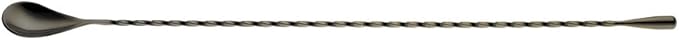 Barfly Bar Spoon, Teardrop End 15 3/4" (40.0 Cm), Gun Metal Black