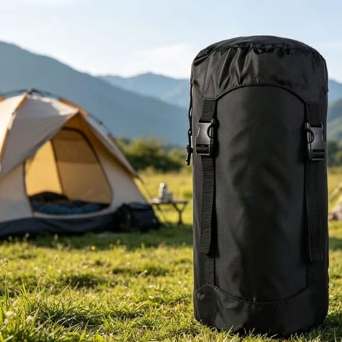 Compression Sack, Compression Stuff Sack, Water-Resistant & Ultralight Sleeping Bag Stuff Sack - Space Saving Gear for Camping, Hiking