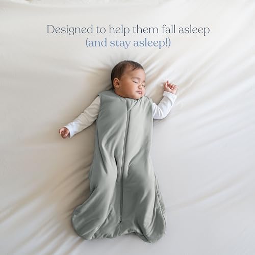 HALO SuperSoft Bamboo Wearable Blanket 1.5 TOG – Buttery Soft, Plush Baby Sleep Sack for Newborns, Infants & Toddlers, Hip-Healthy Design, Machine Washable, 6 – 12 Months, Medium, Blue Fog