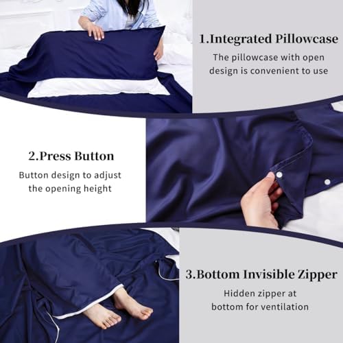 Sleeping Bag Liner, Compact Travel Sheets for Hotel Hostel