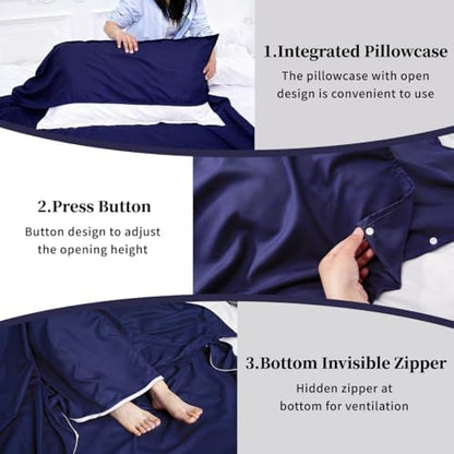 Sleeping Bag Liner, Compact Travel Sheets for Hotel Hostel