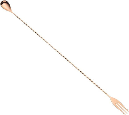Barfly Fork Bar Spoon, End 19 5/8" (50 cm), Copper