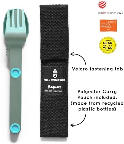 FULL WiNDSOR - MAGWARE Magnetic Travel Camping Cutlery Utensils Set