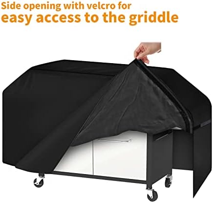 iCOVER Griddle Cover for Blackstone 36" ProSeries Griddles 600D Heavy Duty Waterproof Canvas with Front Side Opening