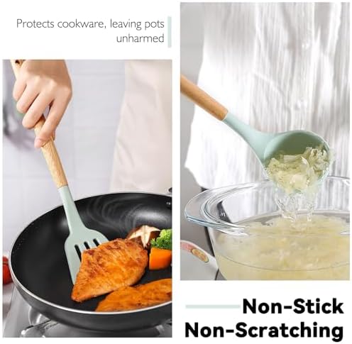 Camping Cooking Utensils Set, Silicone Cookware for Travel BBQ