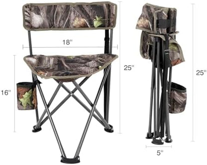 REDCAMP 2 Pack Tripod Hunting Chairs for Blinds