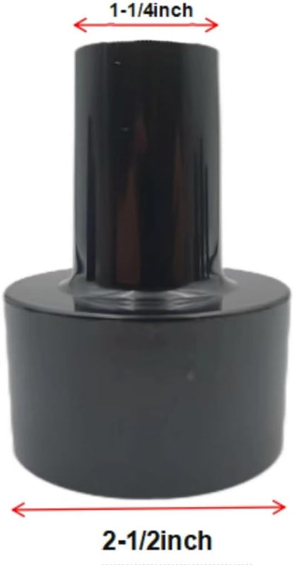 Plastic Hose Connector Reducer Attachments Fits Vacuum Cleaner， 1-3/8" to 1-1/4", 2-1/2" to 1-1/4", 1-1/4" to 1-3/8" to 1-1/2"（6 Pieces）