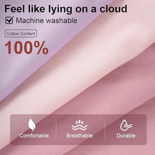 Baby Sleep Sack 12-18 Months, 100% Cotton Wearable Blanket, 0.5 Tog, 3 Pack