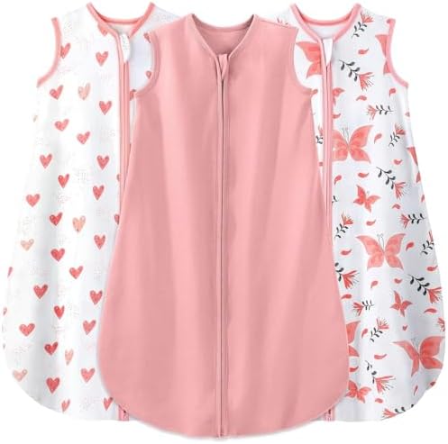 Yoofoss Baby Sleep Sack 24-36 Month 0.5TOG 100% Organic Cotton 2-Way Zipper