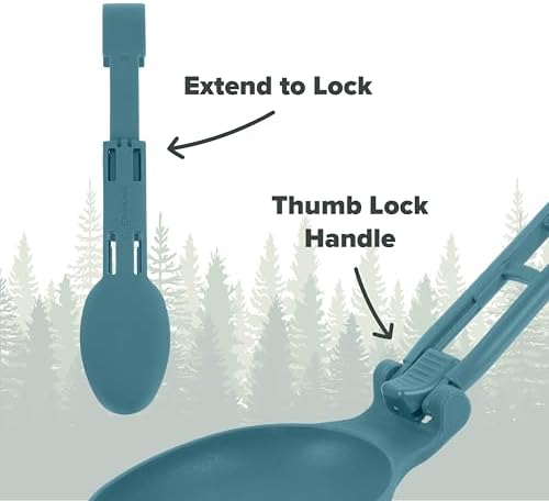 Coghlan’s Folding Camping Cooking Utensils – Compact, Lightweight Spoon, Spatula & Utensil Set – Heat‑Resistant, Durable Nylon Gear for Outdoor Cooking, Hiking & Travel