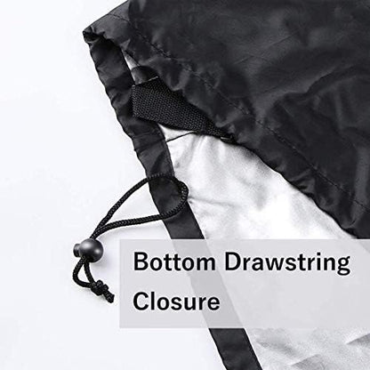 iCOVER Grill Cover, 70 inch BBQ Grill Cover for Outdoor Grill, Anti-UV & Fade Resistant Gas Grill Cover, Waterproof Barbecue Grill Covers for Weber, Char-Broil, Nexgrill and More, Black