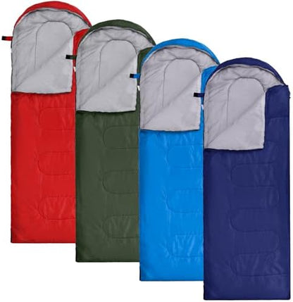 Macarrie 4 Pack 0 Degree Sleeping Bags for Adults