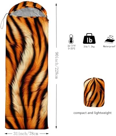 QOOMO Camping Sleeping Bags,3 Season Warm & Cool Weather,Lightweight,Waterproof Sleeping Bags for Adults & Kids,Traveling,and Outdoors,Camping Gear Equipment