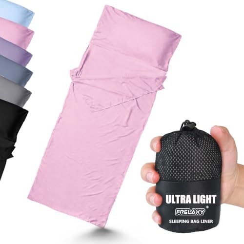 Frelaxy Ultralight Sleeping Bag Liner, Compact Travel Sheet, 3 Sizes