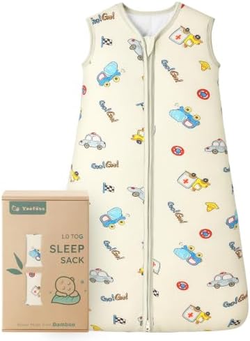 Yoofoss Baby Sleep Sack 12-18 Months Rayon Made from Bamboo 1.0 Tog