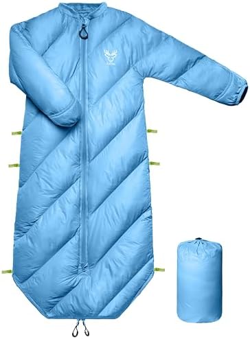Walkable Toddler Sleeping Bags for Kids, Boys Girls (2T-4T) - Puffy Camping Sleeping Sack for Indoor, Outdoor, Travel, Sleepover, Slumber Party (up to 46 in)- Machine Washable, Lightweight