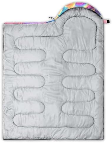 QOOMO Camping Sleeping Bags,3 Season Warm & Cool Weather,Lightweight,Waterproof Sleeping Bags for Adults & Kids,Traveling,and Outdoors,Camping Gear Equipment