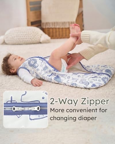 Yoofoss Baby Sleep Sack 18-24 Month 1.5TOG 100% Organic Cotton 2-Way Zipper