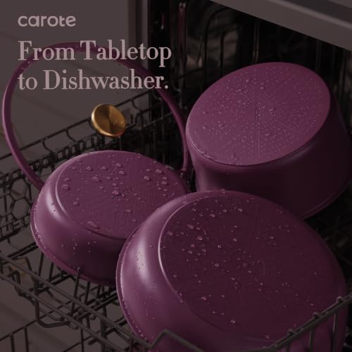 CAROTE 32pcs Pots and Pans Set Non Stick, Detachable Handle Cookware Sets